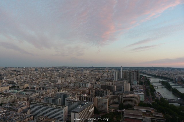 Paris sunset from the Eiffel Tower