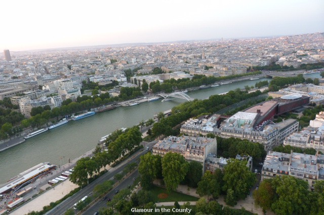 Paris sunset from the Eiffel Tower