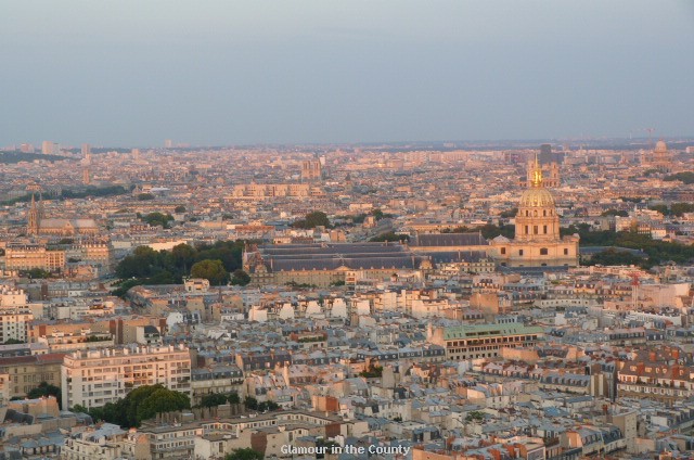 Paris sunset from the Eiffel Tower