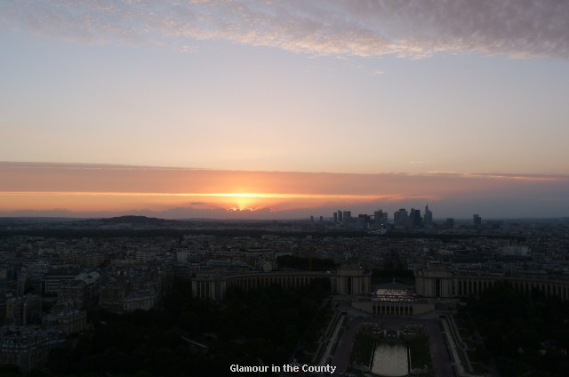 Paris sunset from the Eiffel Tower