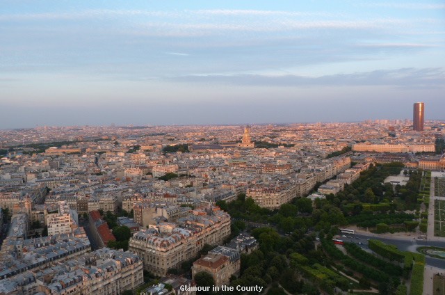 Paris sunset from the Eiffel Tower