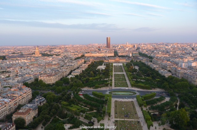 Paris sunset from the Eiffel Tower