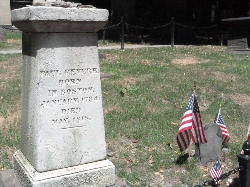 Paul Revere, Granary burying ground, Boston, MA 
