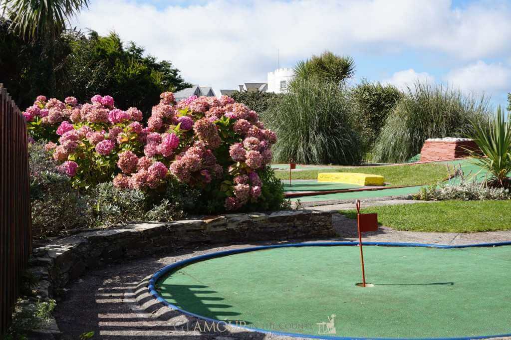 Crazy golf, Gilmores, Newquay, Cornwall