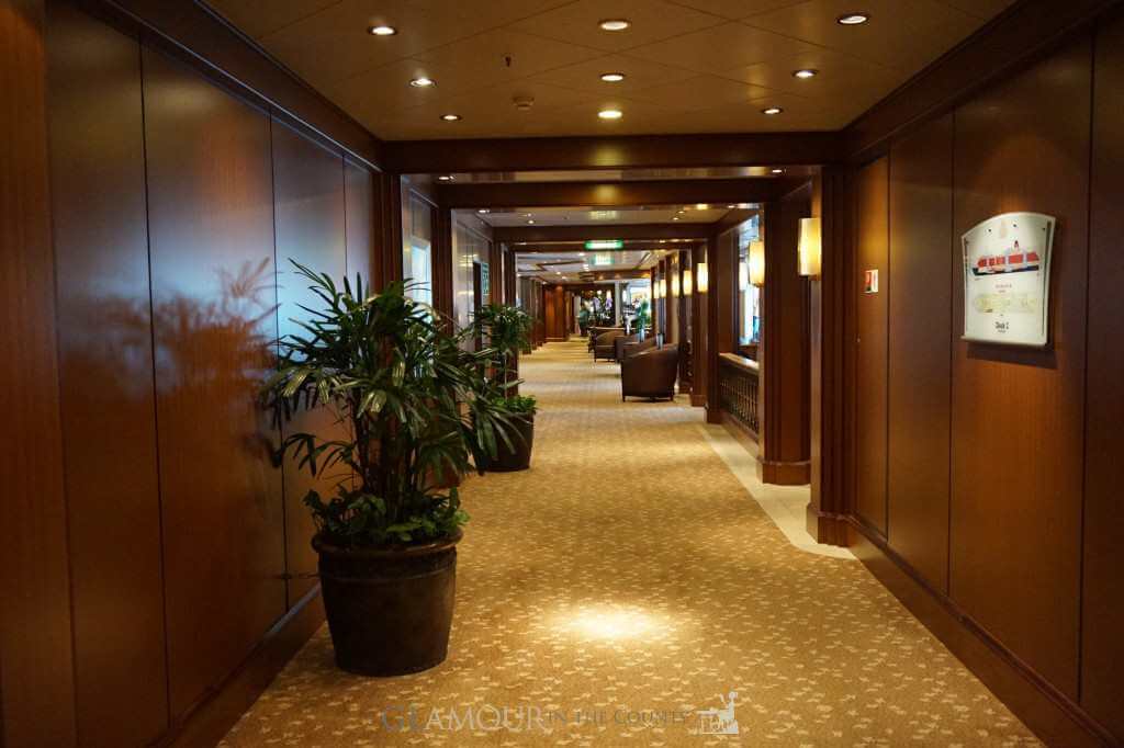 Corridor on Queen Victoria, Cunard