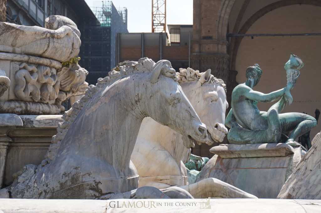 16th century fountain of Neptune, Florence, Italy