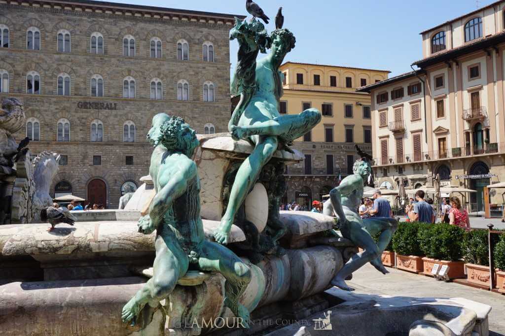 16th century fountain of Neptune, Florence, Italy 