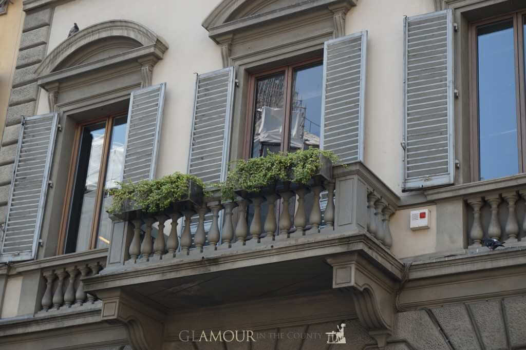 balcony in Florence, Italy