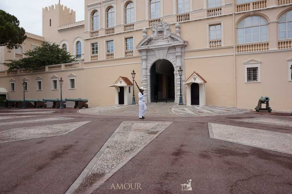 Guard outside the Princes Palace, Monaco