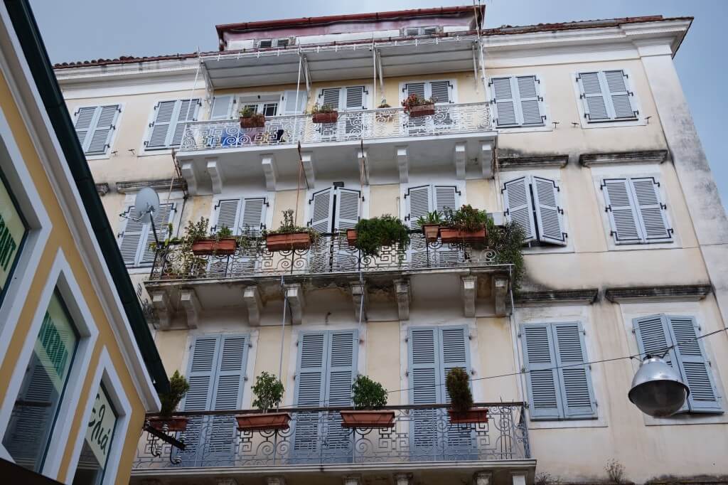 Balconies in Corfu Town