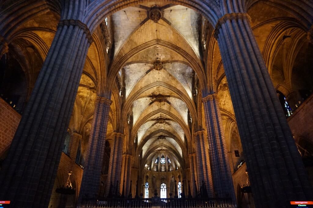 inside the cathderal, Barcelona