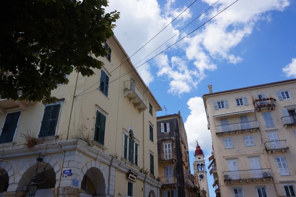 Old buildings in Corfu Town