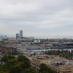 View from the cable car in Barcelona